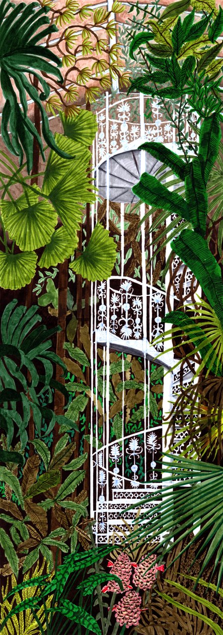 Kew Gardens, 2019 (pędzelki) autorstwa Charlotte Orr