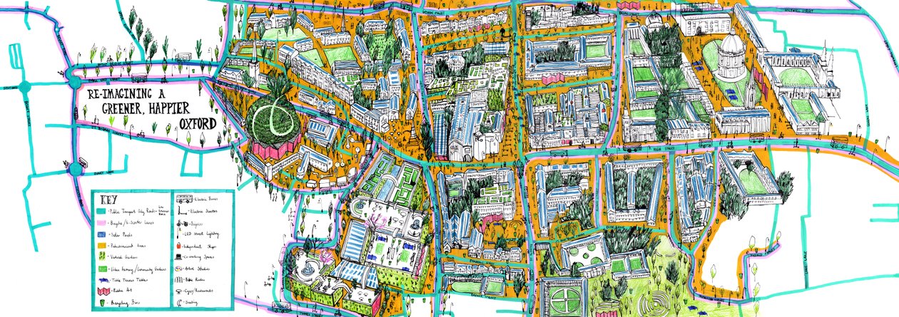 Mapa Oksfordu, 2021 autorstwa Charlotte Orr
