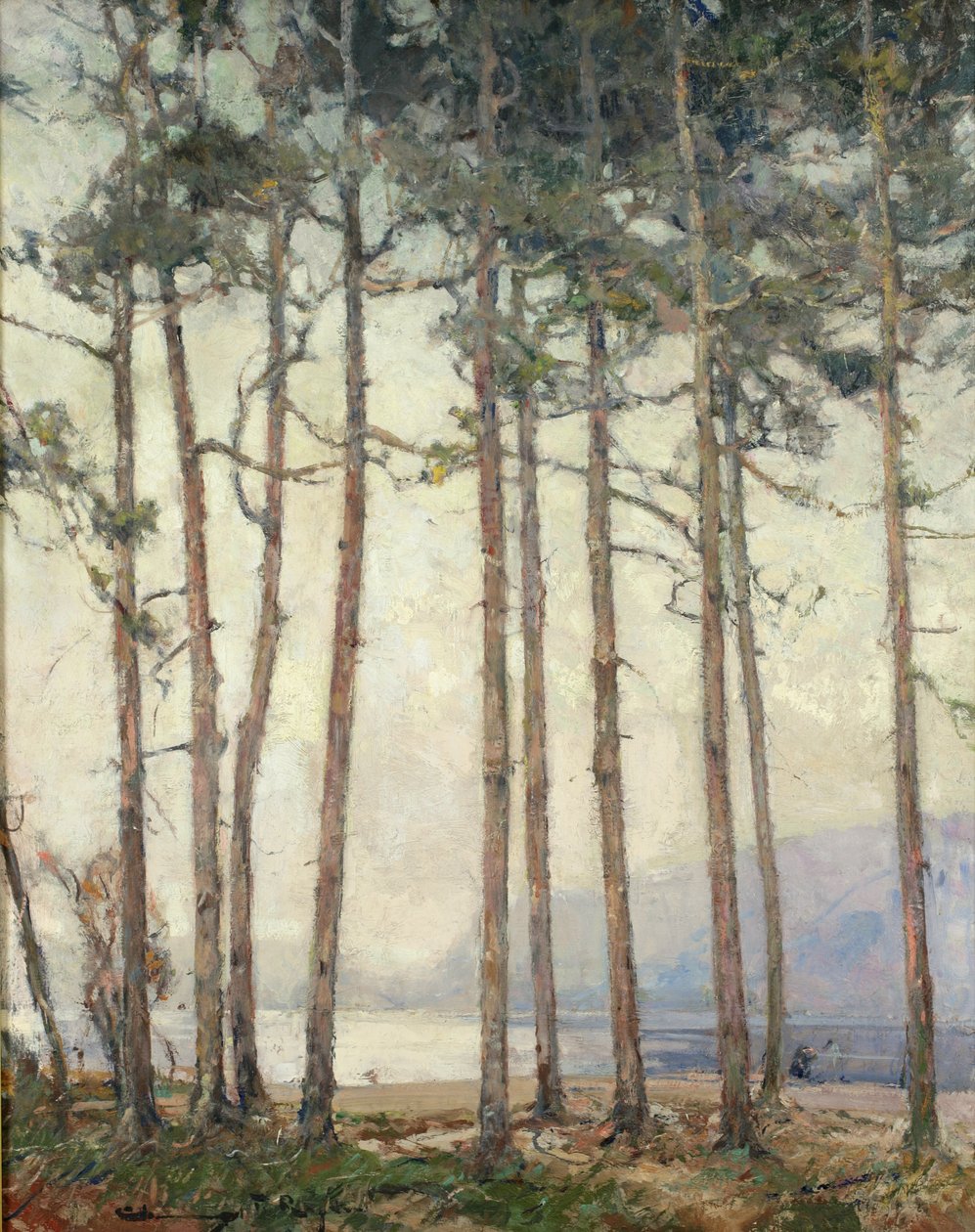 Jezioro Widmowe (olej) autorstwa Chauncey Foster Ryder