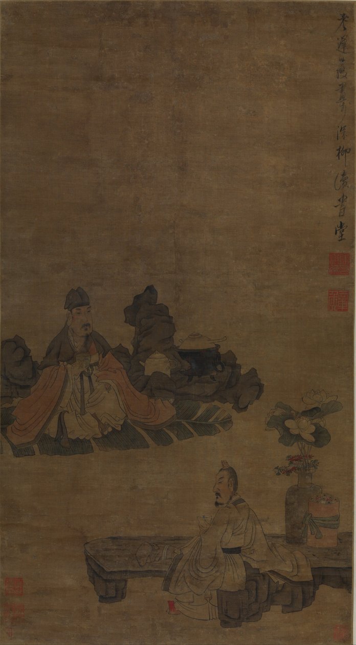 Degustacja herbaty autorstwa Chen Hongshou