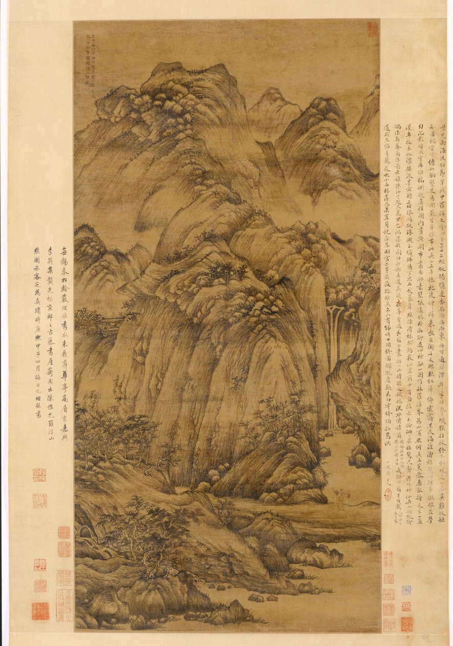 Drwal z Luofu, 1366. autorstwa Chen Ruyan