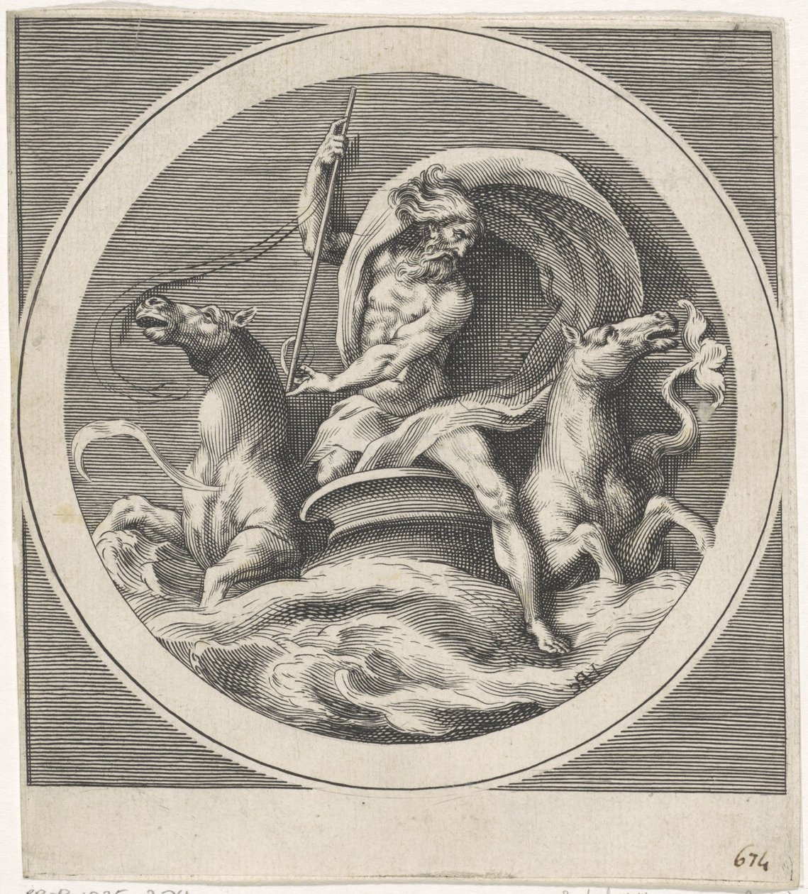 Neptun Bogowie i Boginie (kopie) (tytuł serii) autorstwa Cherubino Alberti (possibly)