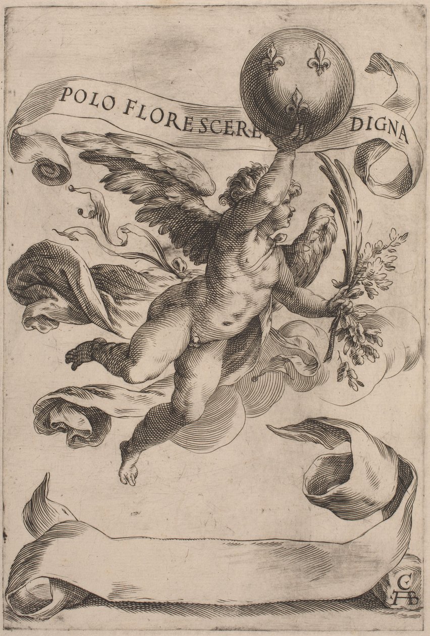 Geniusz z herbem Medici autorstwa Cherubino Alberti