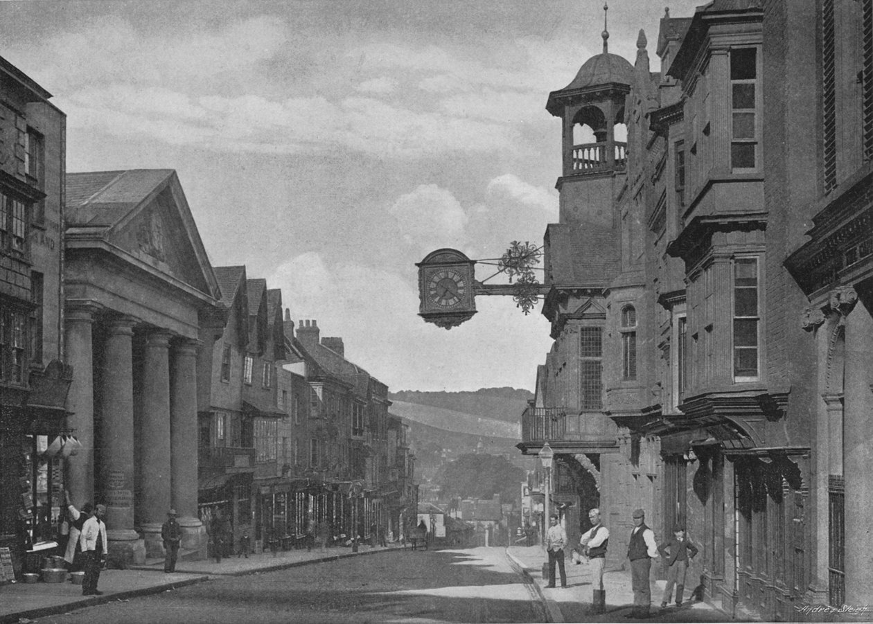 High Street, Guildford, c1896 autorstwa Chester Vaughan