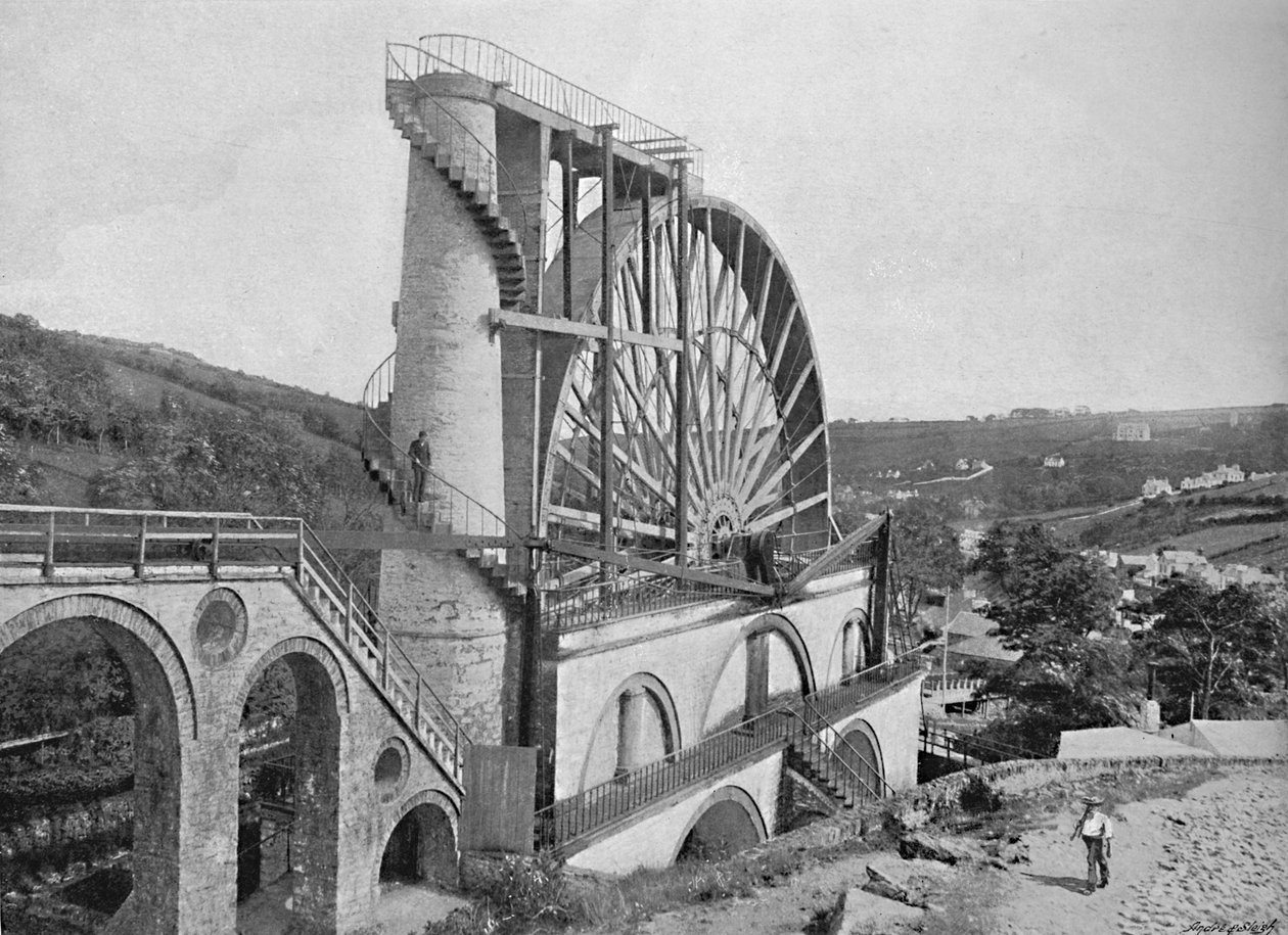 Koło Laxey, Wyspa Man, c1896 autorstwa Chester Vaughan
