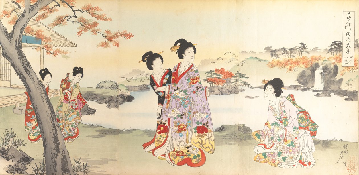 Chiyoda Castle Album of Women, 1895., 1895. autorstwa Chikanobu Yoshu