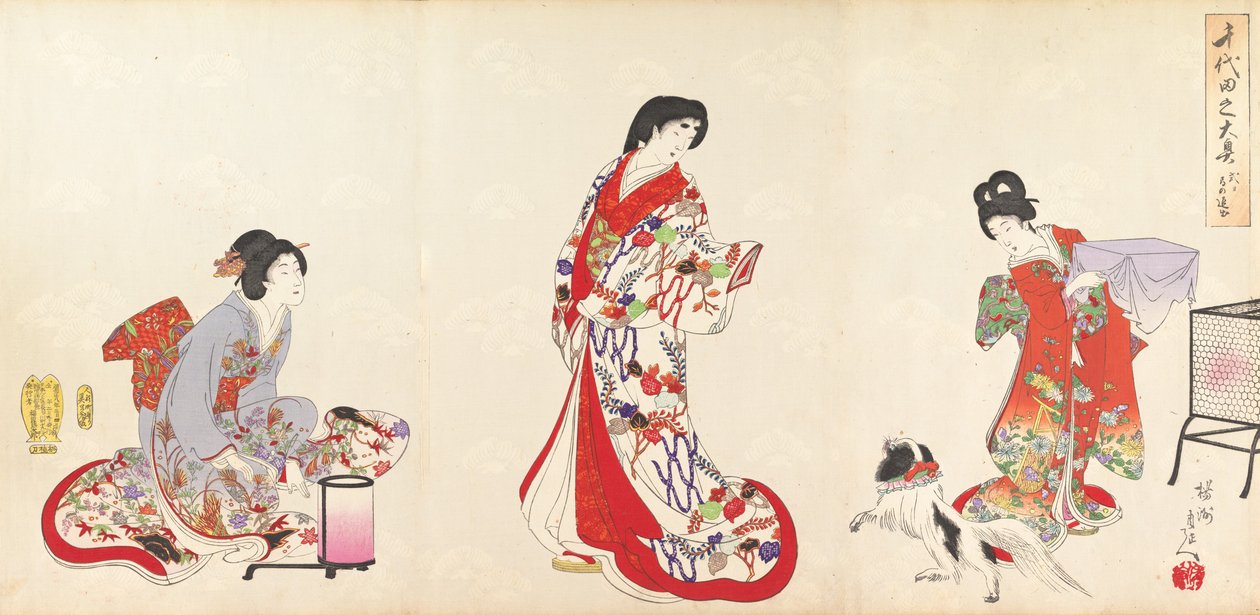 Chiyoda Castle Album of Women, 1895., 1895. autorstwa Chikanobu Yoshu
