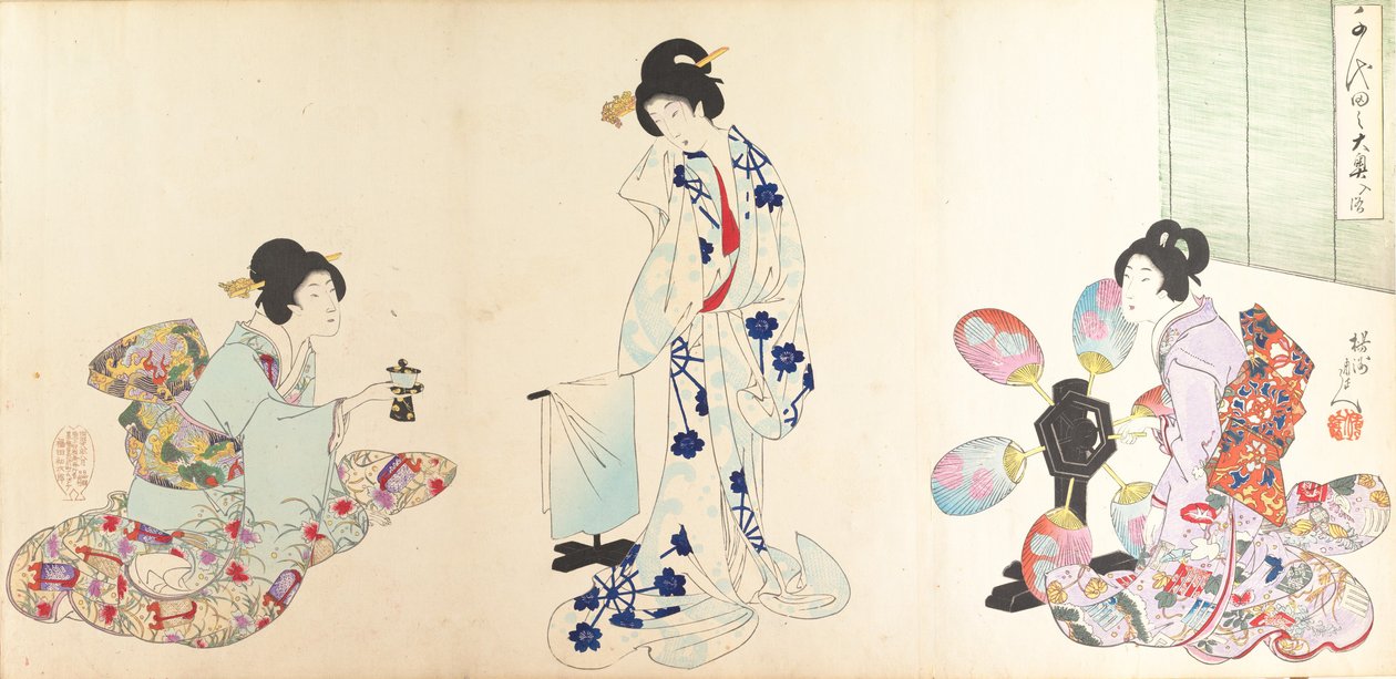Chiyoda Castle Album of Women, 1895., 1895. autorstwa Chikanobu Yoshu