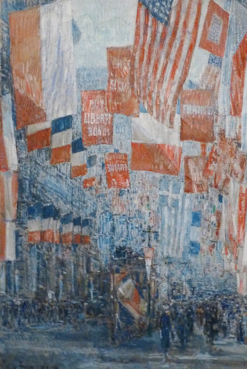Aleja aliantów, 5th Avenue, Nowy Jork autorstwa Childe Hassam