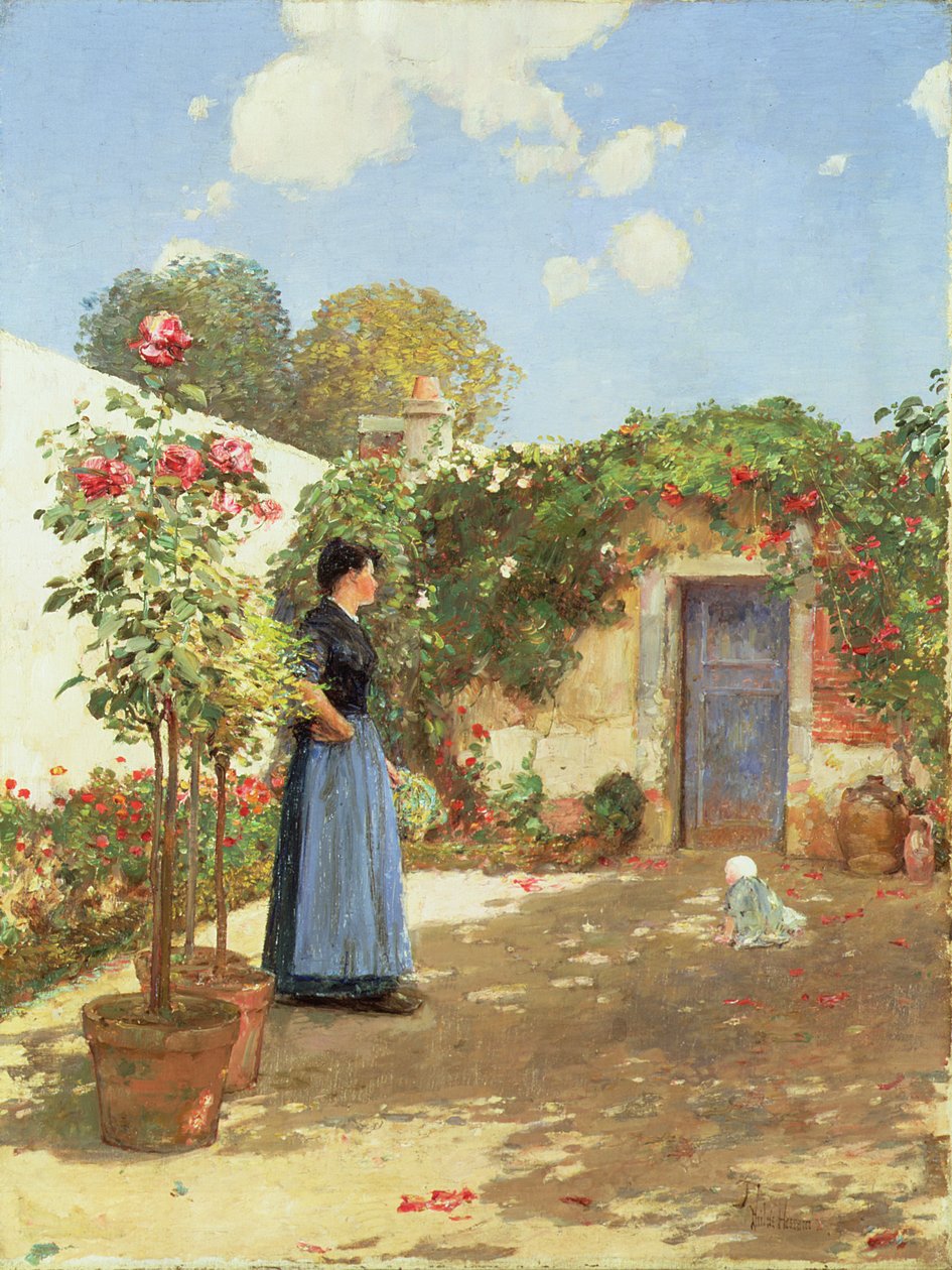 Słoneczny poranek, Villiers-le-Bel autorstwa Childe Frederick Hassam