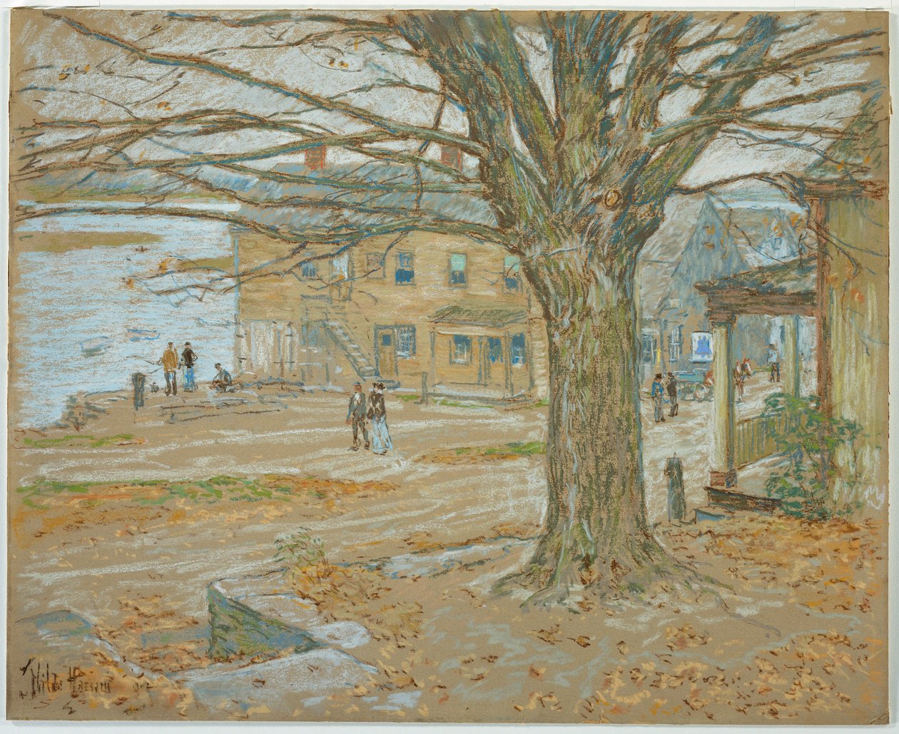 Listopad, Cos Cob autorstwa Childe Frederick Hassam