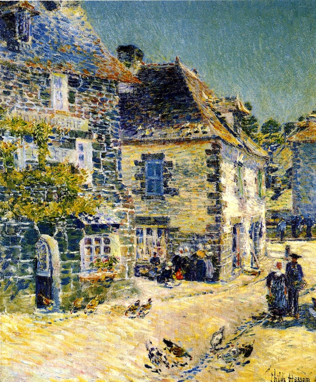 Pont Aven, Bretania autorstwa Childe Frederick Hassam