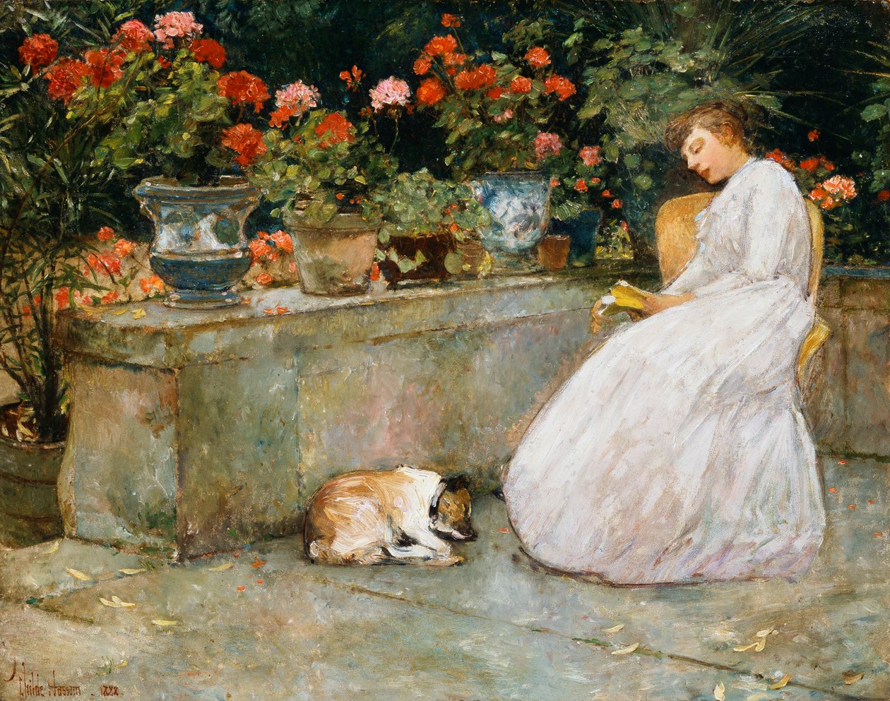 Czytanie autorstwa Childe Frederick Hassam