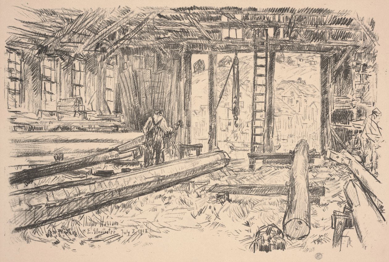 Sklep Spar, Gloucester autorstwa Childe Frederick Hassam