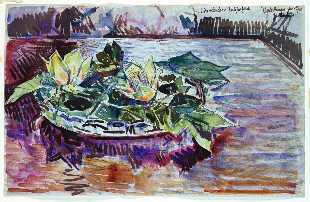 Tulipany w misce autorstwa Childe Frederick Hassam