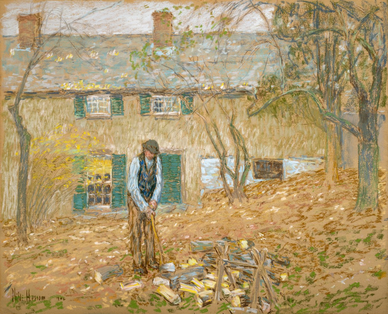 drwal autorstwa Childe Frederick Hassam