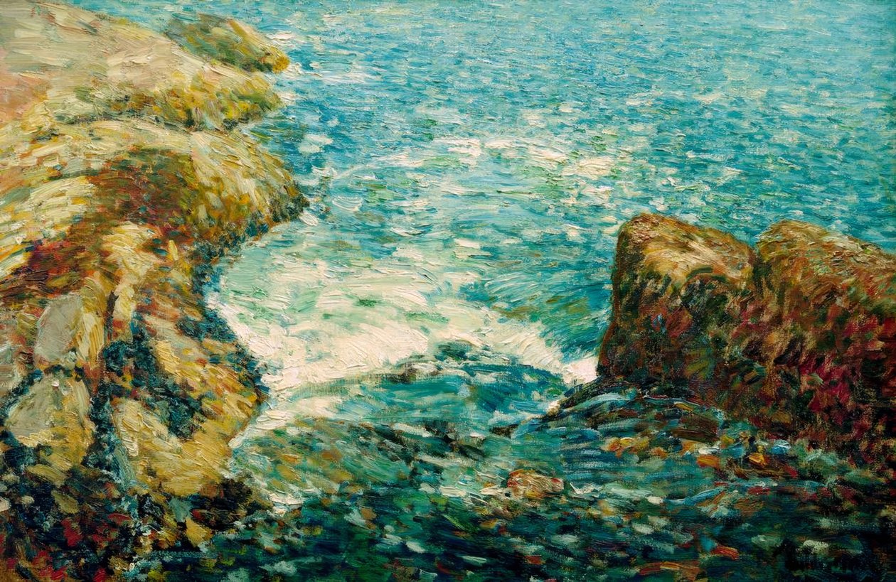 Surf i skały autorstwa Childe Hassam