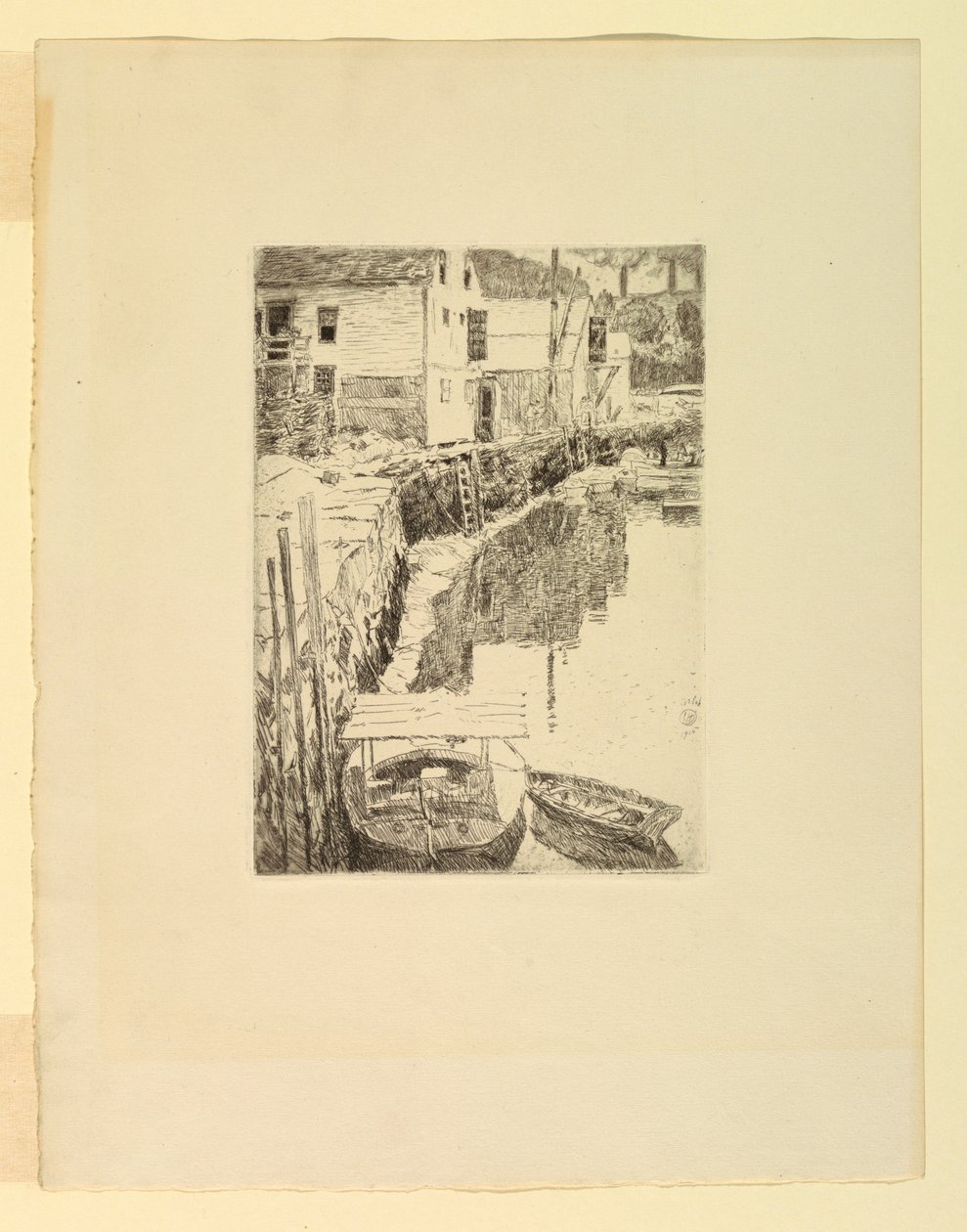 Port: Cos Cob, Connecticut autorstwa Childe Hassam