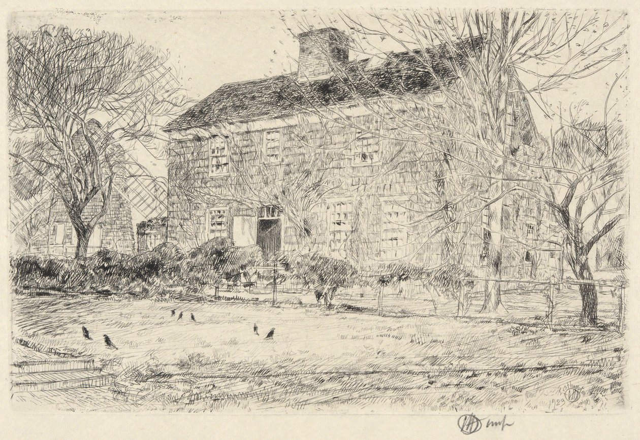 Home Sweet Home, nr 2, Easthampton, 1923 autorstwa Childe Hassam