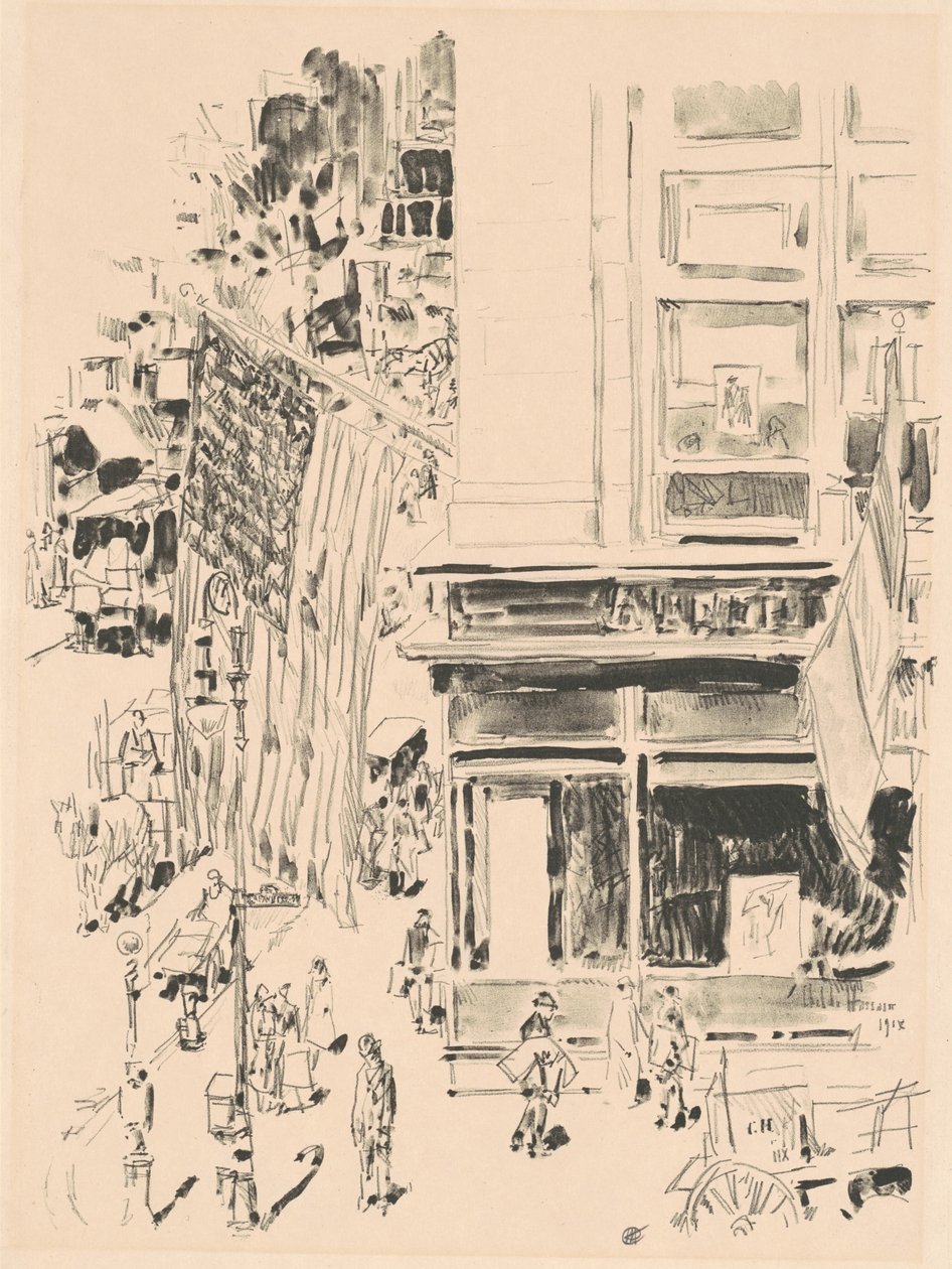 Ulica Lafayette autorstwa Childe Hassam