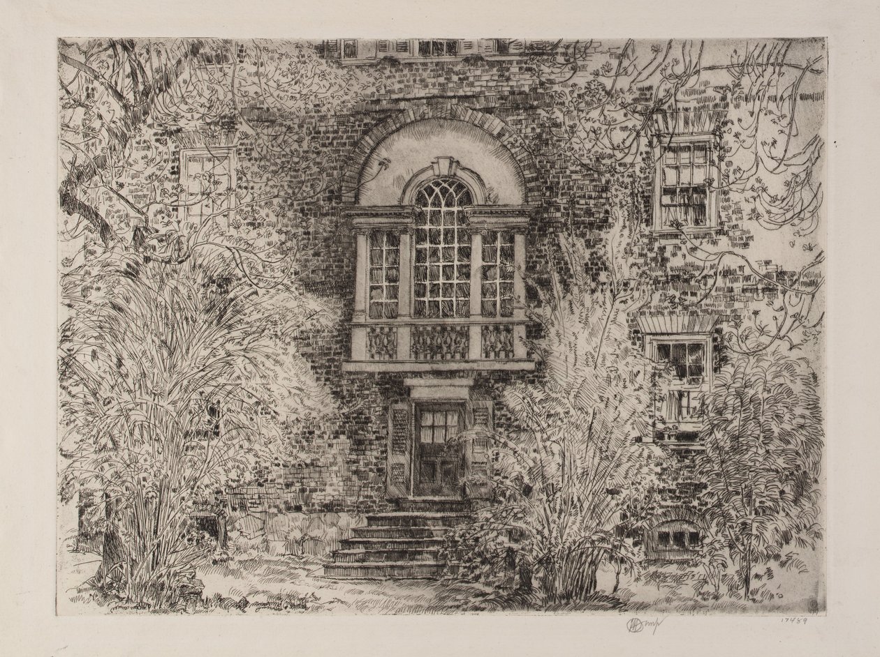Wiosna w Annapolis (ogród Chase House) autorstwa Childe Hassam