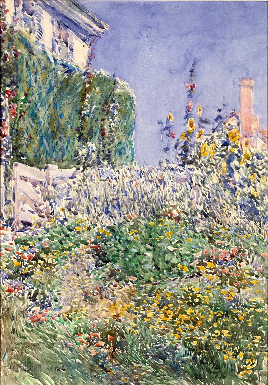 Ogród Thaxtera autorstwa Childe Hassam