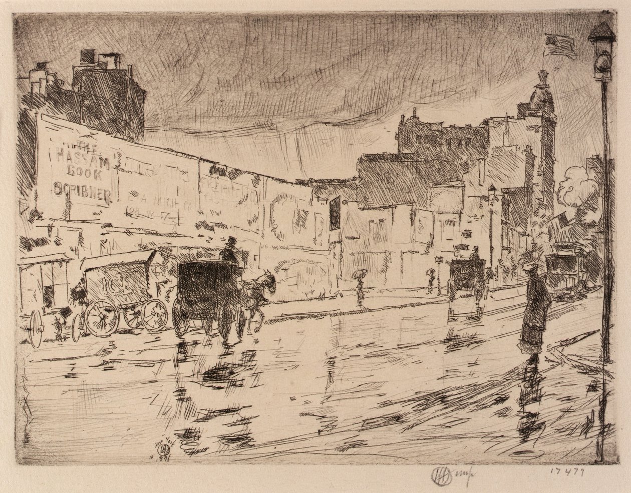 The Billboards, Nowy Jork autorstwa Childe Hassam