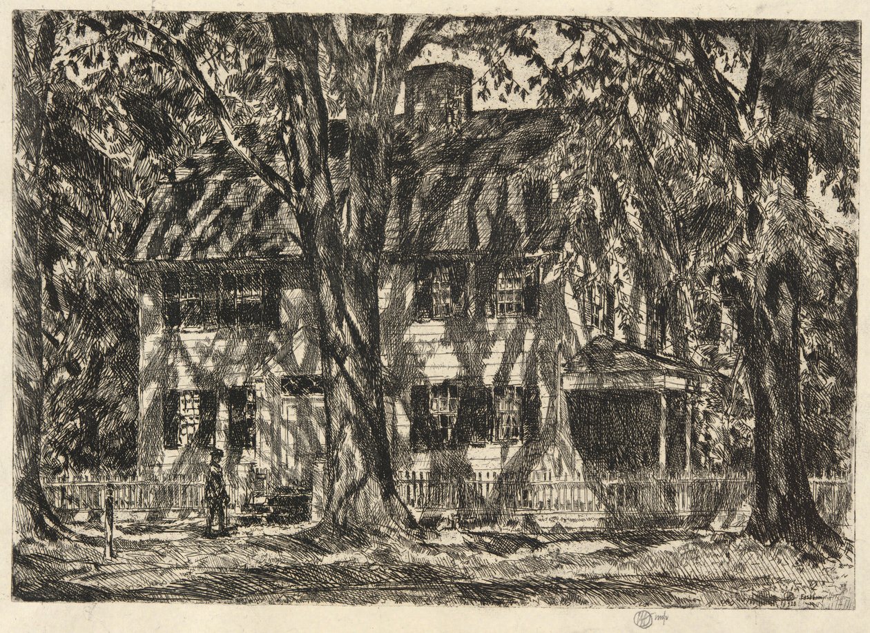 Dom Lwa Gardnera, Easthampton autorstwa Childe Hassam