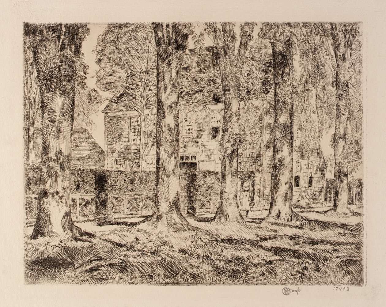 The Village Elms, Easthampton autorstwa Childe Hassam