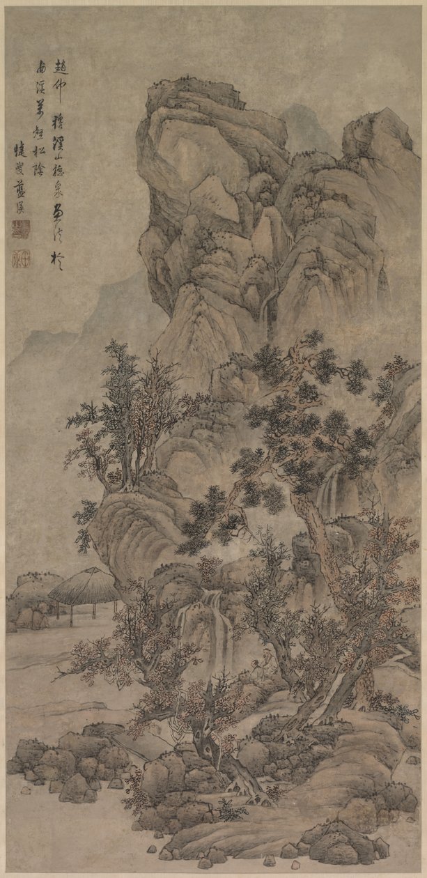 Krajobraz z postaciami autorstwa China, Qing dynasty