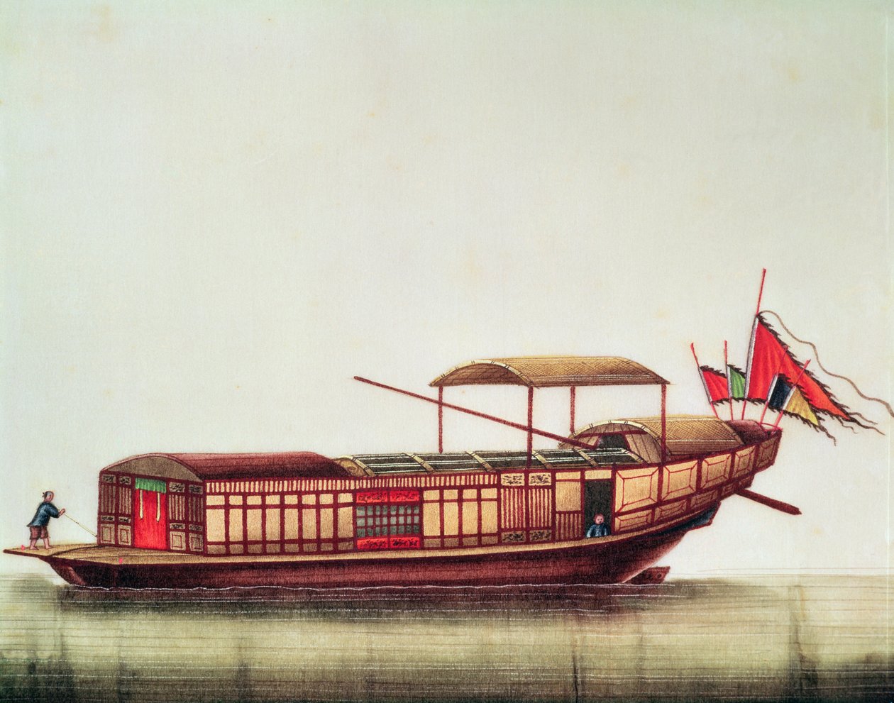 Chiński sampan, okres Qianlong (1736-96) autorstwa Chinese School