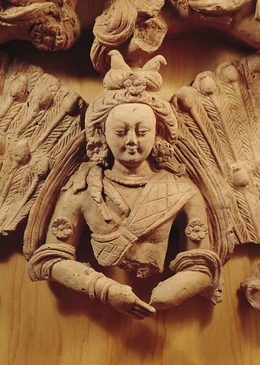 Budda Siakjamuni, z Tumshuq (Xinjiang) VI-VII w. (terakota) autorstwa Chinese School