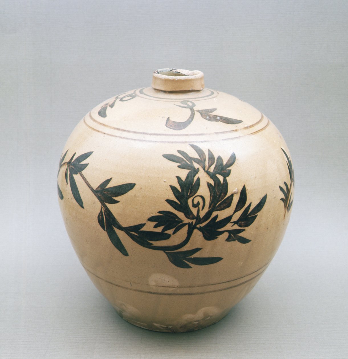 Szkliwiona butelka polerowana, Dynastia Sung, 960-1279 (kamionka) autorstwa Chinese School