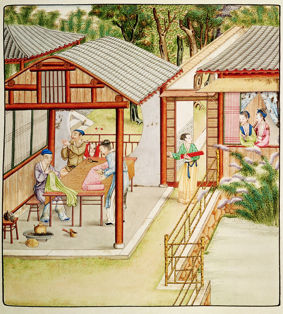Chiński sklep krawcowy autorstwa Chinese School