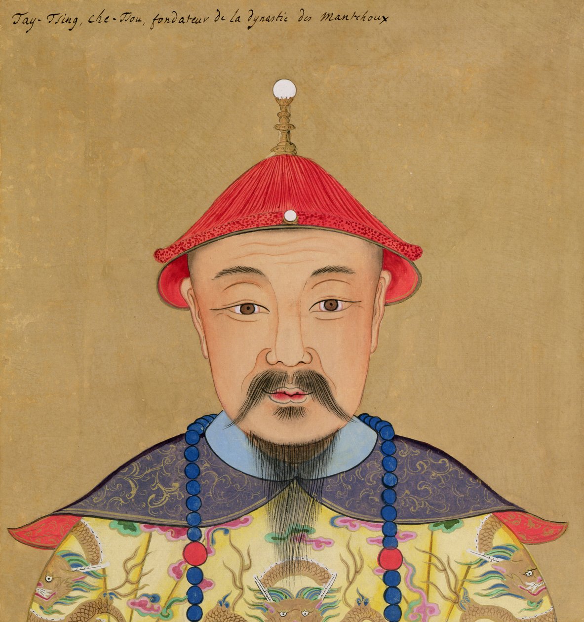 Portret Ti Qing Che-Tsu (1638-61) autorstwa Chinese School