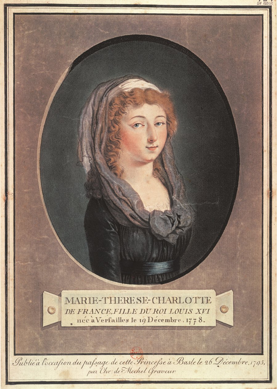 Marie-Therese-Charlotte de France (1778-1851) د اوولس کلنۍ پولی autorstwa Christian von Mechel