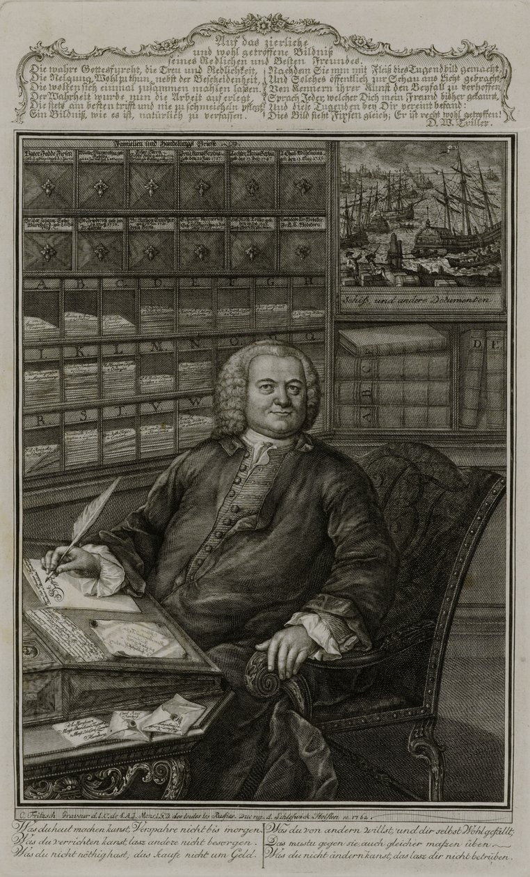 Portret Burcharda Fixena autorstwa Christian Fritzsch