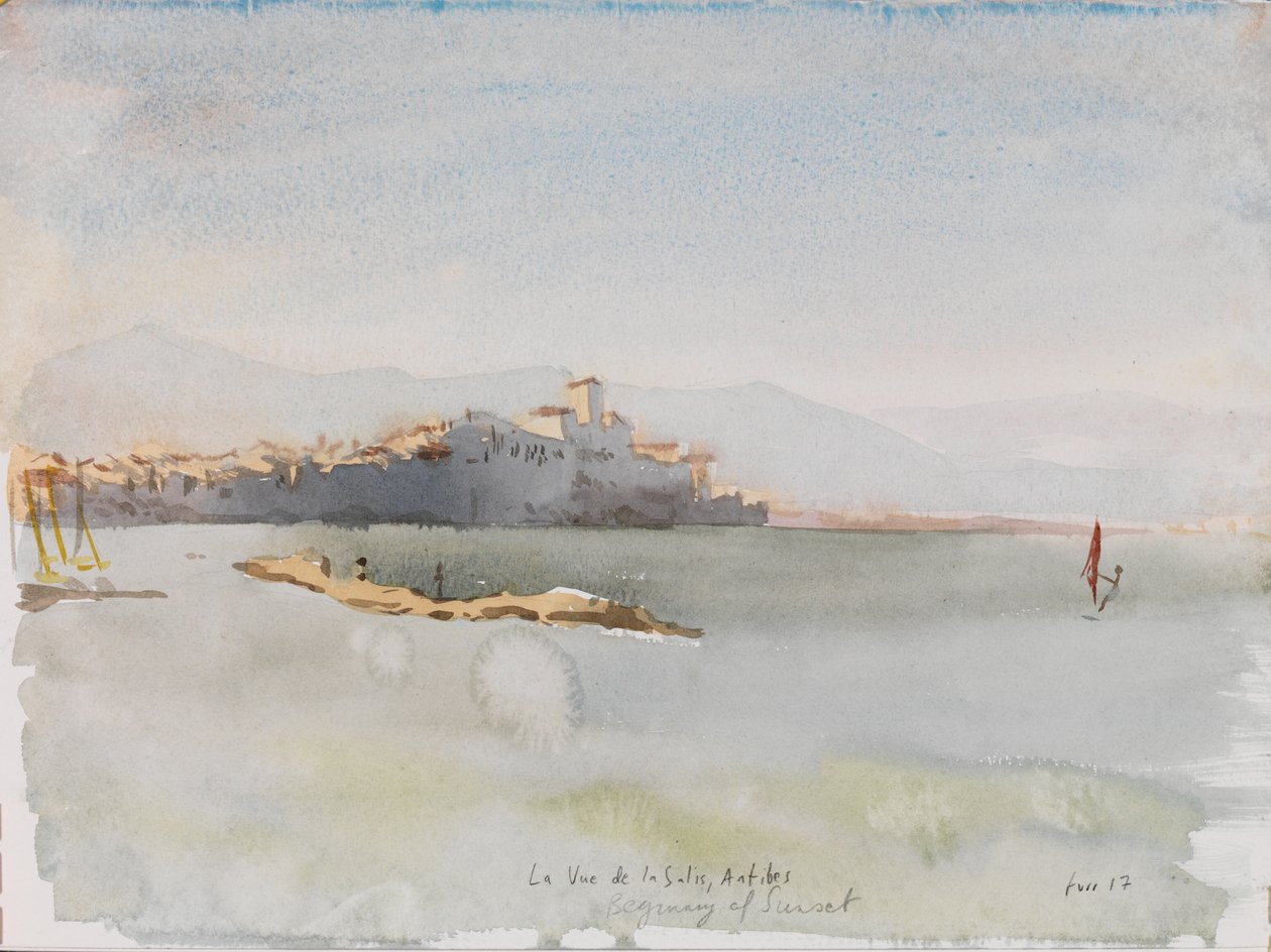 Antibes, 2017 (akwarela) autorstwa Christian Furr