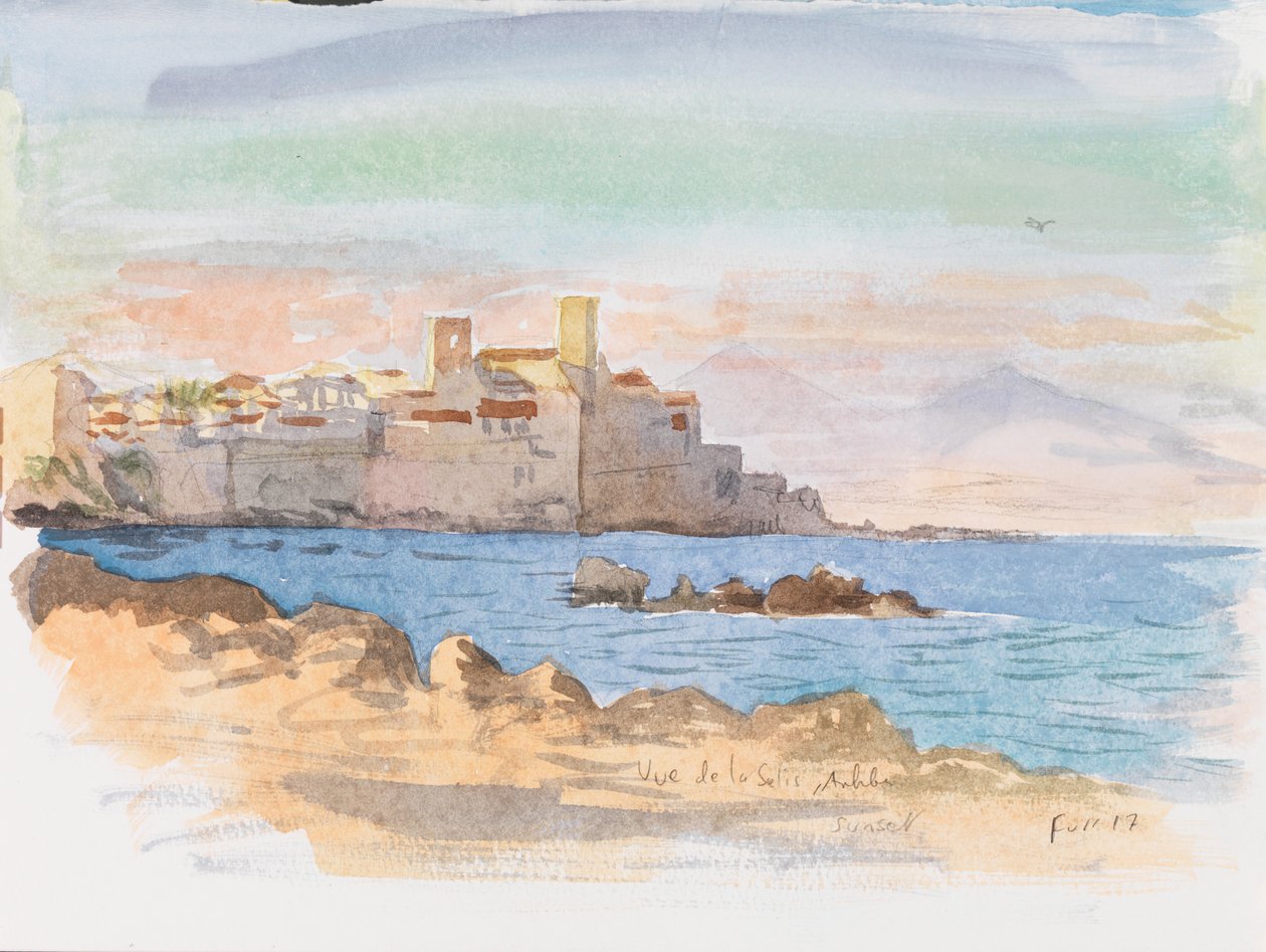 Antibes, 2017 (akwarela) autorstwa Christian Furr