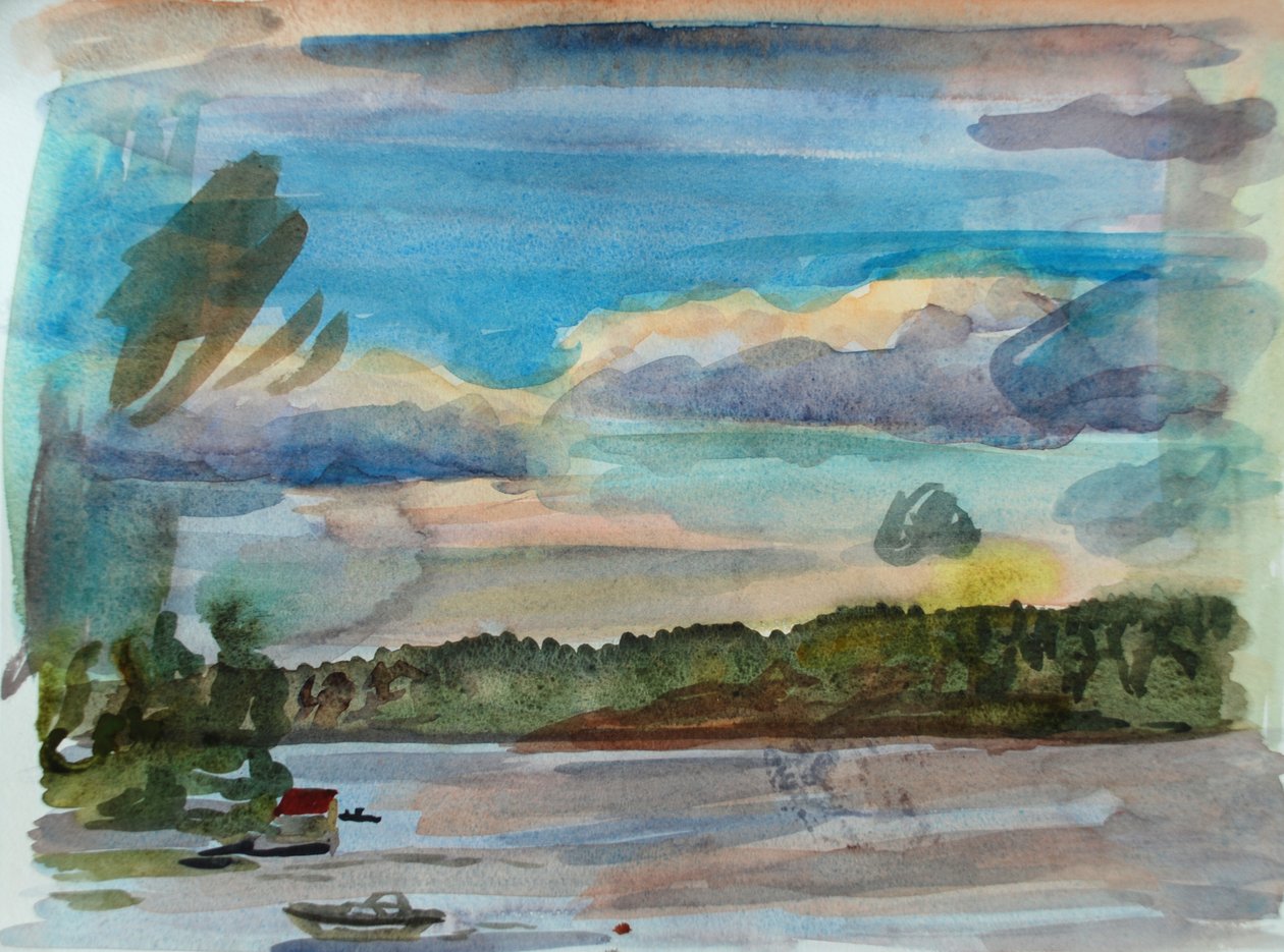 Archipelag 4, 2010 (akwarela) autorstwa Christian Furr