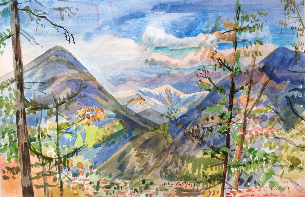 Castello Cabliago, 2009 (akwarela) autorstwa Christian Furr