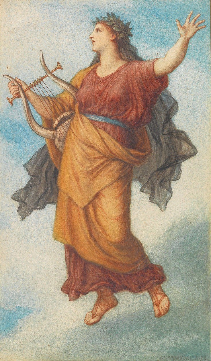 Muza Polihymnia, 1892. autorstwa Christian Griepenkerl