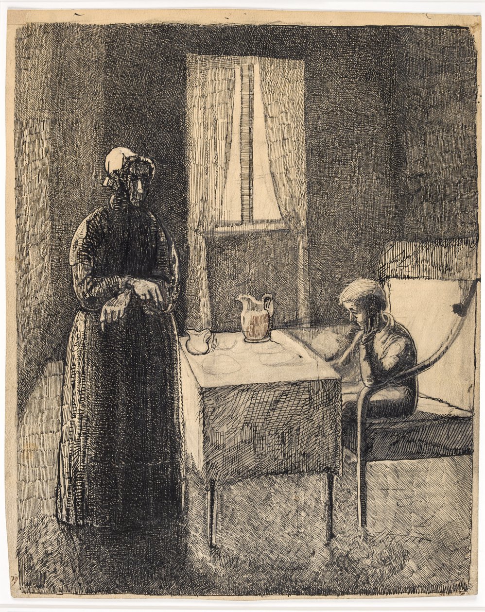 Scena z Davida Copperfielda (?) autorstwa Christian Kongstad Petersen