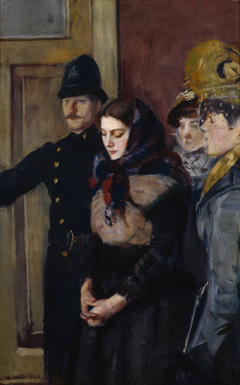 Albertine (Szkic) autorstwa Christian Krohg