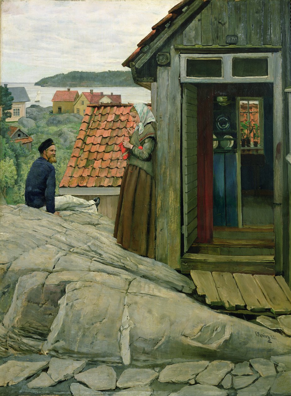 Z wybrzeża autorstwa Christian Krohg