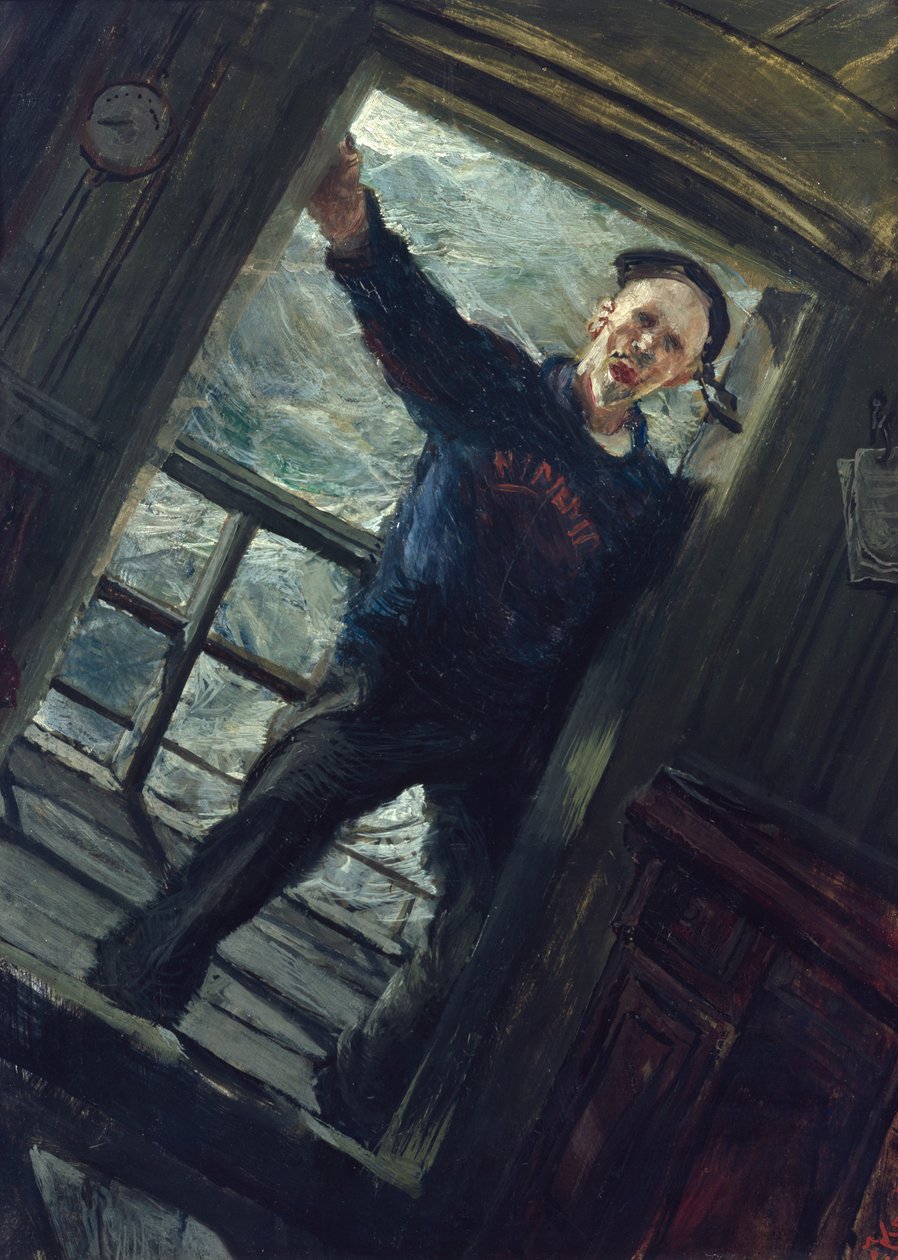 W otwarciu steru (malarstwo) autorstwa Christian Krohg
