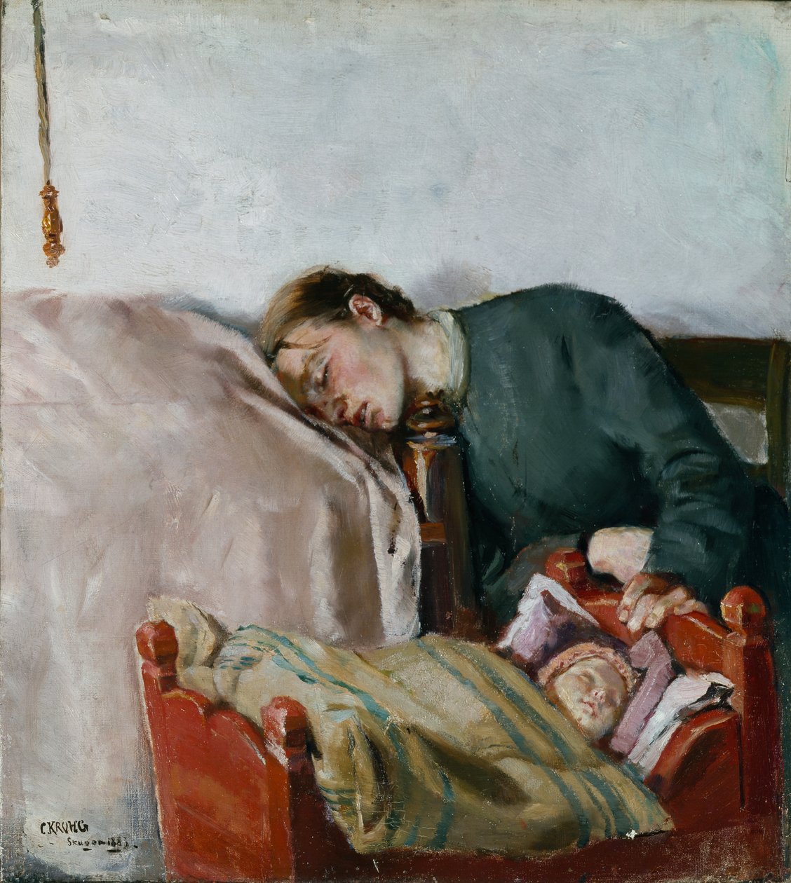 Matka i dziecko autorstwa Christian Krohg