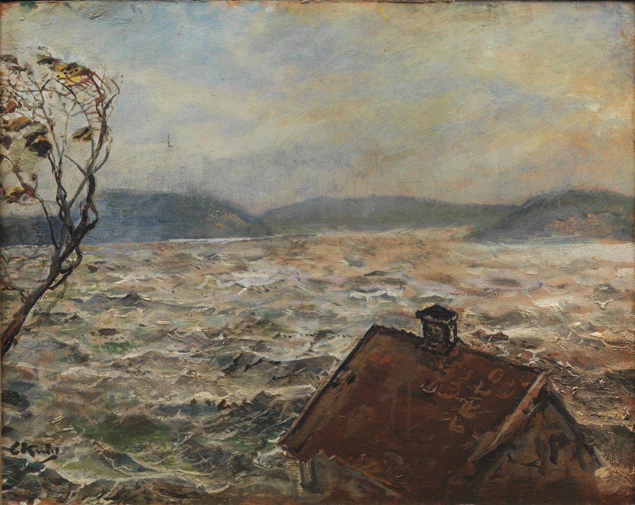 Widok z Bjelkeviken autorstwa Christian Krohg