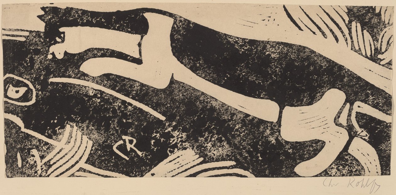 Kot i mysz, 1912-1913. autorstwa Christian Rohlfs