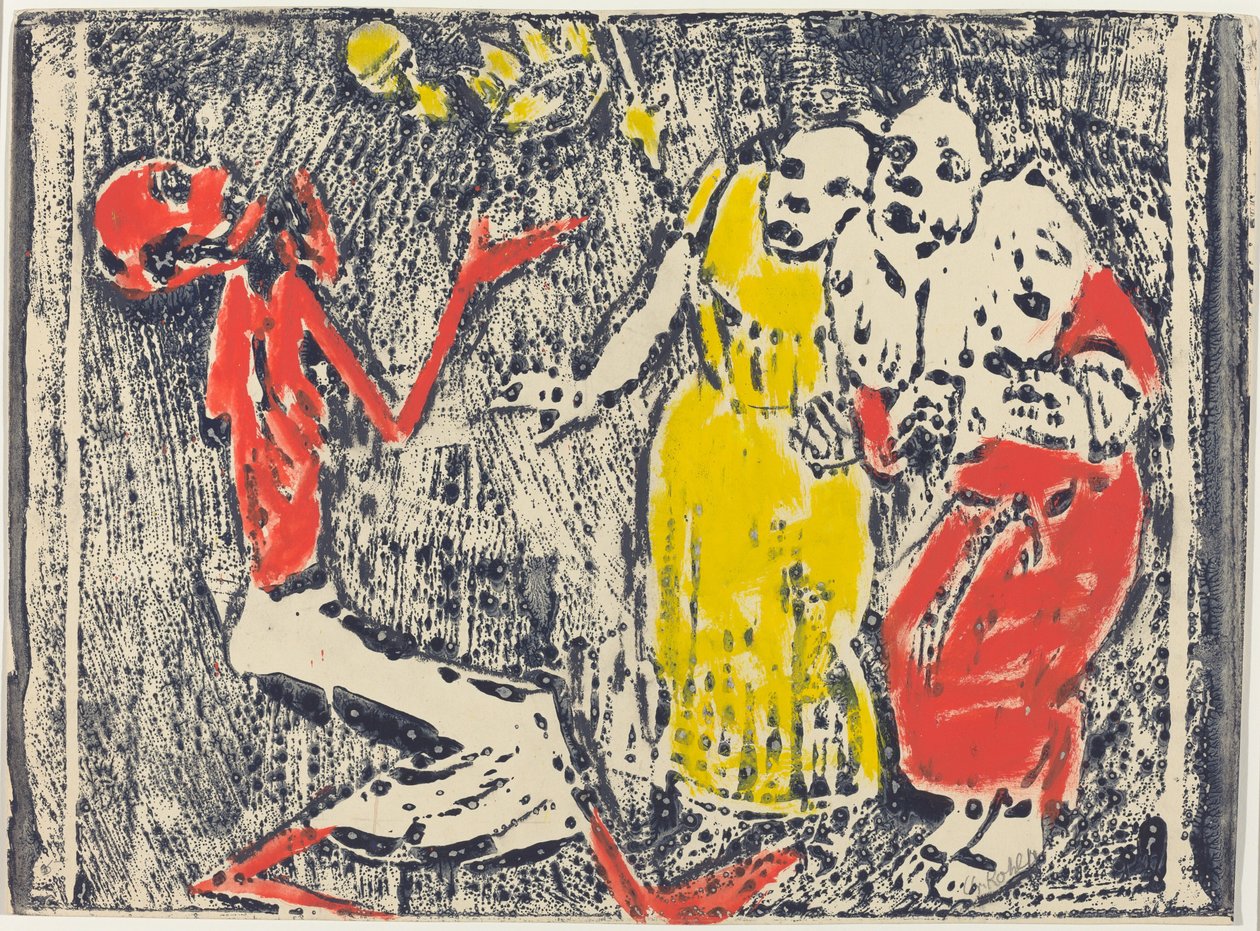 Śmierć jako żongler, 19181919. autorstwa Christian Rohlfs